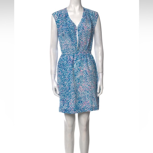 Sandro Rebelle Silk Cheetah Leopard Dress (25) - Picture 6 of 11